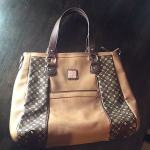 Jose Hess Tan and Brown Tote